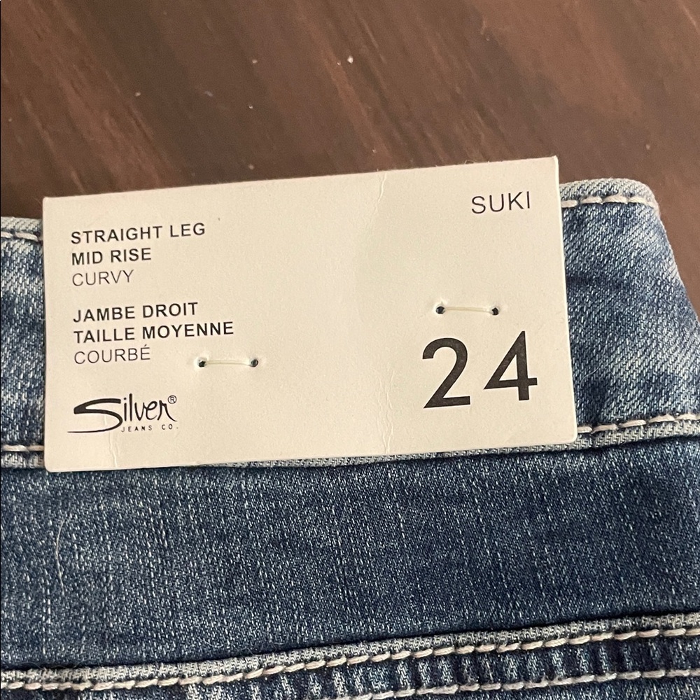 Silver Jeans Women's Straight-Leg Jeans - Blue Denim - Picture 2 of 3